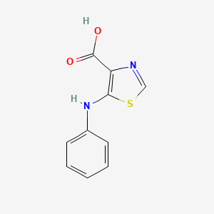 molecular formula C10H8N2O2S B2531337 5-苯胺基-1,3-噻唑-4-羧酸 CAS No. 84636-43-1