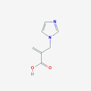 molecular formula C7H8N2O2 B2531348 2-[(1H-imidazol-1-yl)methyl]prop-2-enoic acid CAS No. 1341299-80-6
