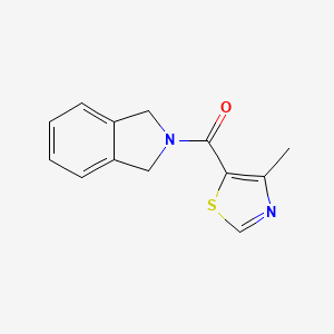 molecular formula C13H12N2OS B2531359 Isoindolin-2-yl(4-methylthiazol-5-yl)methanone CAS No. 2034378-96-4