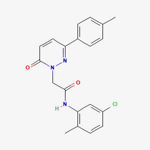 molecular formula C20H18ClN3O2 B2531364 N-(5-chloro-2-methylphenyl)-2-[3-(4-methylphenyl)-6-oxopyridazin-1(6H)-yl]acetamide CAS No. 1291843-89-4