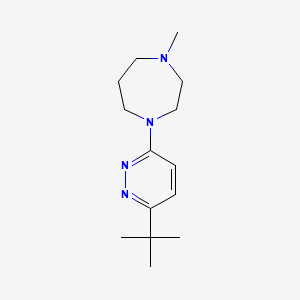 molecular formula C14H24N4 B2531365 1-(6-(Tert-butyl)pyridazin-3-yl)-4-methyl-1,4-diazepane CAS No. 2034510-91-1