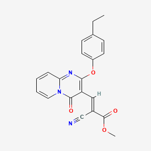 (E)-methyl 2-cyano-3-(2-(4-ethylphenoxy)-4-oxo-4H-pyrido[1,2-a]pyrimidin-3-yl)acrylate