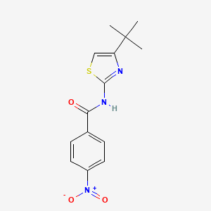 molecular formula C14H15N3O3S B2531401 N-(4-tert-Butyl-1,3-thiazol-2-yl)-4-nitrobenzamid CAS No. 327078-79-5