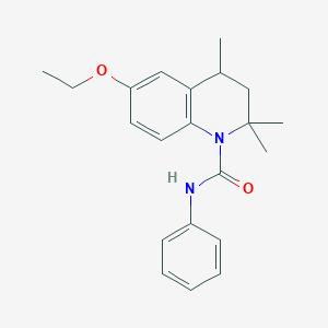 molecular formula C21H26N2O2 B2531409 6-ethoxy-2,2,4-trimethyl-N-phenyl-3,4-dihydroquinoline-1(2H)-carboxamide CAS No. 351225-23-5