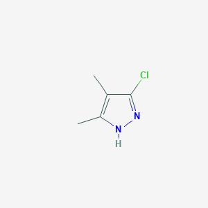 molecular formula C5H7ClN2 B2531415 5-chloro-3,4-dimethyl-1H-pyrazole CAS No. 861585-57-1