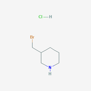 molecular formula C6H13BrClN B2531416 3-(Bromomethyl)piperidine Hydrochloride CAS No. 1353976-07-4