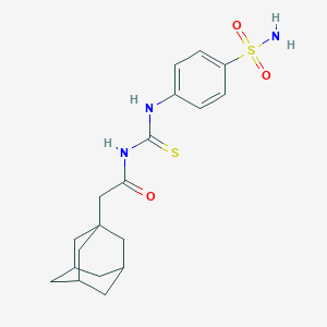 molecular formula C19H25N3O3S2 B253143 4-({[(1-Adamantylacetyl)amino]carbothioyl}amino)benzenesulfonamide 