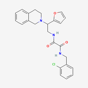 N1-(2-chlorobenzyl)-N2-(2-(3,4-dihydroisoquinolin-2(1H)-yl)-2-(furan-2-yl)ethyl)oxalamide