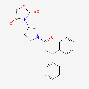 3-(1-(3,3-Diphenylpropanoyl)pyrrolidin-3-yl)oxazolidine-2,4-dione