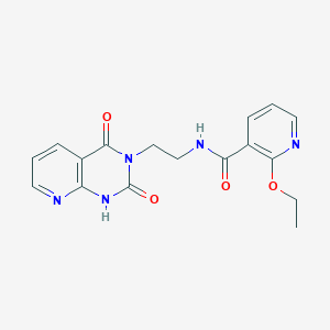 molecular formula C17H17N5O4 B2531458 N-(2-(2,4-二氧代-1,2-二氢吡啶并[2,3-d]嘧啶-3(4H)-基)乙基)-2-乙氧基烟酰胺 CAS No. 2034322-16-0