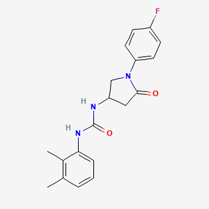 1-(2,3-Dimethylphenyl)-3-(1-(4-fluorophenyl)-5-oxopyrrolidin-3-yl)urea
