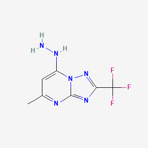 7-Hydrazinyl-5-methyl-2-(trifluoromethyl)-[1,2,4]triazolo[1,5-a]pyrimidine