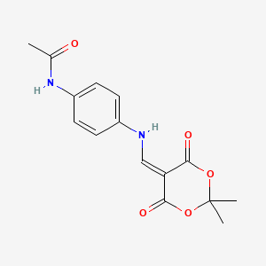 N-(4-{[(2,2-dimethyl-4,6-dioxo-1,3-dioxan-5-ylidene)methyl]amino}phenyl)acetamide