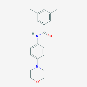 3,5-dimethyl-N-(4-morpholin-4-ylphenyl)benzamide