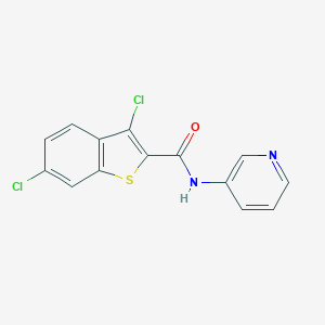 3,6-dichloro-N-(3-pyridinyl)-1-benzothiophene-2-carboxamide