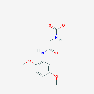 molecular formula C15H22N2O5 B2531481 tert-butyl N-[2-(2,5-dimethoxyanilino)-2-oxoethyl]carbamate CAS No. 1021998-84-4
