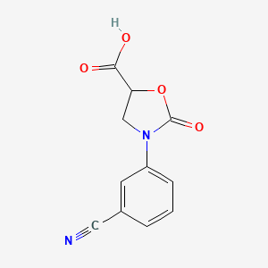 3-(3-Cyanophenyl)-2-oxooxazolidine-5-carboxylic acid