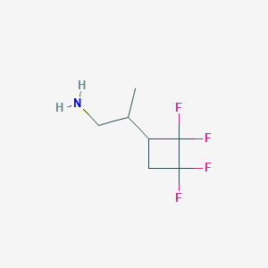 molecular formula C7H11F4N B2531501 2-(2,2,3,3-Tetrafluorocyclobutyl)propan-1-amine CAS No. 2248391-79-7