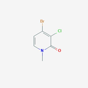 molecular formula C6H5BrClNO B2531516 4-溴-3-氯-1-甲基吡啶-2(1H)-酮 CAS No. 2172654-58-7