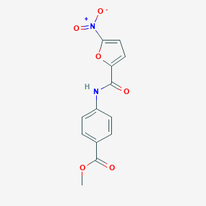 molecular formula C13H10N2O6 B253152 Methyl 4-{[(5-nitrofuran-2-yl)carbonyl]amino}benzoate 