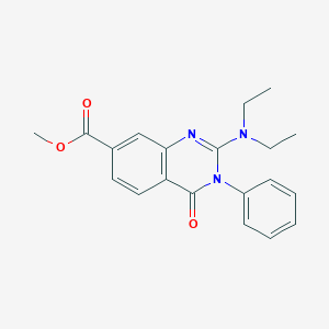 Methyl 2-(diethylamino)-4-oxo-3-phenyl-3,4-dihydroquinazoline-7-carboxylate