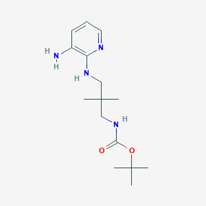 molecular formula C15H26N4O2 B2531546 tert-Butyl {3-[(3-aminopyridin-2-yl)amino]-2,2-dimethylpropyl}carbamate CAS No. 2279122-62-0