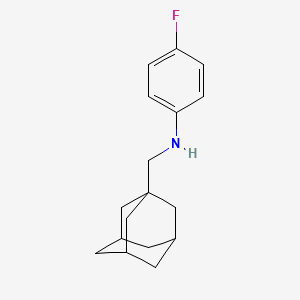molecular formula C17H22FN B2531548 N-(1-金刚烷基甲基)-4-氟苯胺 CAS No. 698992-55-1