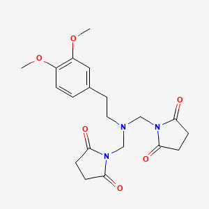 1-({(3,4-dimethoxyphenethyl)[(2,5-dioxo-1-pyrrolidinyl)methyl]amino}methyl)dihydro-1H-pyrrole-2,5-dione