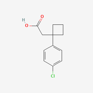 2-[1-(4-Chlorophenyl)cyclobutyl]acetic acid