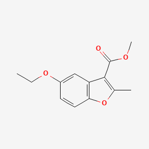 molecular formula C13H14O4 B2531583 Methyl 5-ethoxy-2-methylbenzofuran-3-carboxylate CAS No. 300673-98-7