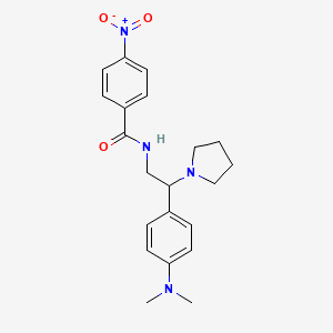 N-(2-(4-(dimethylamino)phenyl)-2-(pyrrolidin-1-yl)ethyl)-4-nitrobenzamide