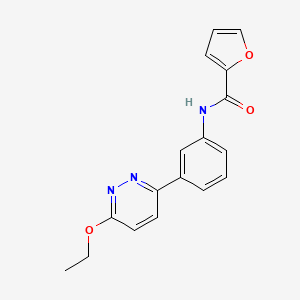 molecular formula C17H15N3O3 B2531607 N-(3-(6-乙氧基哒嗪-3-基)苯基)呋喃-2-甲酰胺 CAS No. 899746-85-1