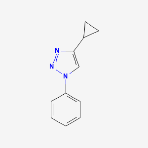 molecular formula C11H11N3 B2531648 4-Cyclopropyl-1-phenyl-1H-1,2,3-triazole CAS No. 1878984-83-8