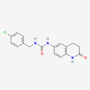 1-(4-Chlorobenzyl)-3-(2-oxo-1,2,3,4-tetrahydroquinolin-6-yl)urea
