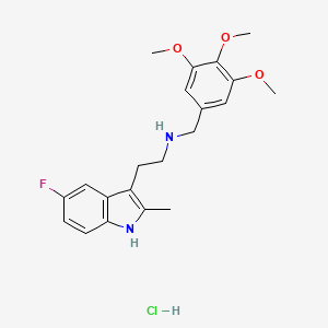 2-(5-fluoro-2-methyl-1H-indol-3-yl)-N-(3,4,5-trimethoxybenzyl)ethanamine hydrochloride