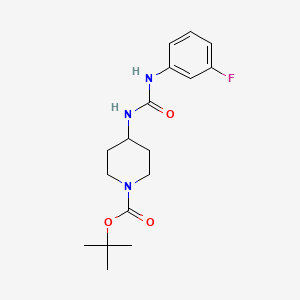 molecular formula C17H24FN3O3 B2531677 tert-Butyl 4-[3-(3-fluorophenyl)ureido]piperidine-1-carboxylate CAS No. 1020266-28-7