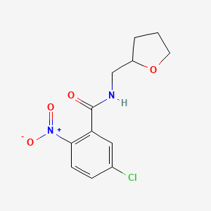 5-chloro-2-nitro-N-(tetrahydro-2-furanylmethyl)benzenecarboxamide