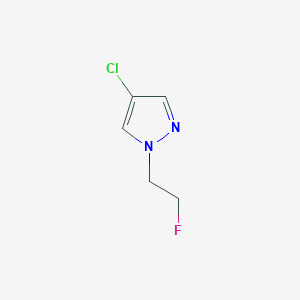 molecular formula C5H6ClFN2 B2531710 4-chloro-1-(2-fluoroethyl)-1H-pyrazole CAS No. 1429419-75-9