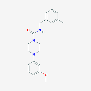 4-(3-methoxyphenyl)-N-(3-methylbenzyl)-1-piperazinecarboxamide