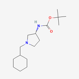 molecular formula C16H30N2O2 B2531720 (R)-tert-Butyl 1-(cyclohexylmethyl)pyrrolidin-3-ylcarbamate CAS No. 876160-15-5