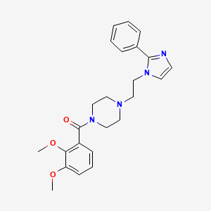 (2,3-dimethoxyphenyl)(4-(2-(2-phenyl-1H-imidazol-1-yl)ethyl)piperazin-1-yl)methanone