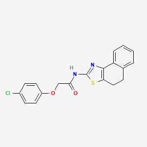 molecular formula C19H15ClN2O2S B2531728 2-(4-chlorophenoxy)-N-(4,5-dihydronaphtho[1,2-d]thiazol-2-yl)acetamide CAS No. 330201-54-2