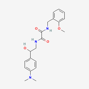 molecular formula C20H25N3O4 B2531742 N1-(2-(4-(dimethylamino)phenyl)-2-hydroxyethyl)-N2-(2-methoxybenzyl)oxalamide CAS No. 1705896-79-2