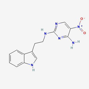 N2-(2-(1H-indol-3-yl)ethyl)-5-nitropyrimidine-2,4-diamine
