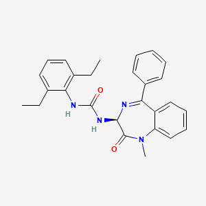 1-(1-methyl-2-oxo-5-phenyl-2,3-dihydro-1H-1,4-diazepin-3-yl)-3-(2,6-diethylphenyl)urea