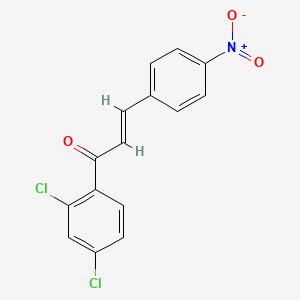 molecular formula C15H9Cl2NO3 B2531760 (2E)-1-(2,4-二氯苯基)-3-(4-硝基苯基)丙-2-烯-1-酮 CAS No. 165614-62-0