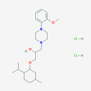 1-((2-Isopropyl-5-methylcyclohexyl)oxy)-3-(4-(2-methoxyphenyl)piperazin-1-yl)propan-2-ol dihydrochloride