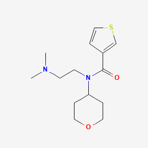 N-(2-(dimethylamino)ethyl)-N-(tetrahydro-2H-pyran-4-yl)thiophene-3-carboxamide