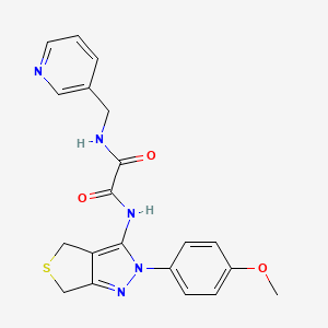 N'-[2-(4-methoxyphenyl)-4,6-dihydrothieno[3,4-c]pyrazol-3-yl]-N-(pyridin-3-ylmethyl)oxamide