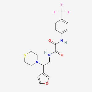 N1-(2-(furan-3-yl)-2-thiomorpholinoethyl)-N2-(4-(trifluoromethyl)phenyl)oxalamide